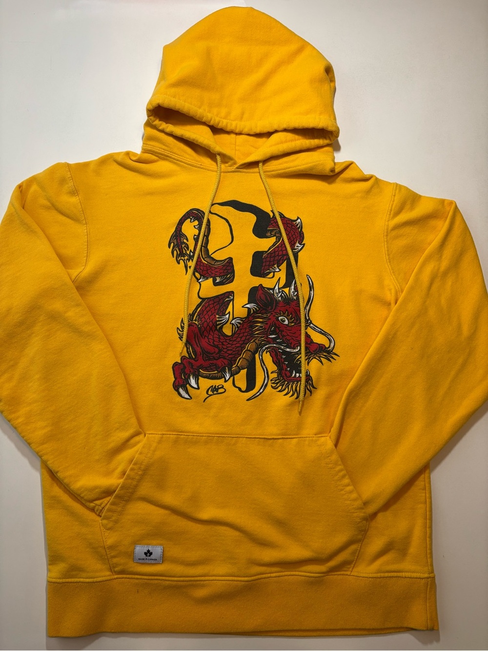 Red dragon skate X Steve caballero Japanese style dragon yellow Y2K hoodie